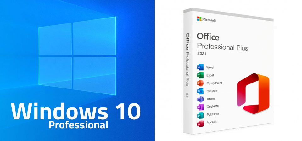 Pachet Licente Windows 10 Professional si Office 2021 Profesional Plus