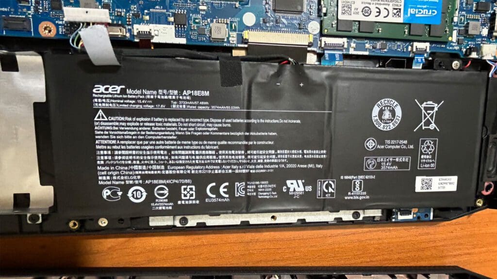 Baterie laptop defecta