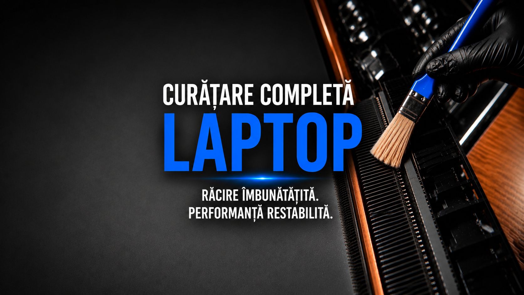 Curatare Laptop Completa Bucuresti Eliminare Praf Ventilatoare Schimbare Pasta Procesor Metal Lichid Cpu Placa Video Gpu Thermal Putty Vrm Vram Acer Asus Lenovo Msi Hp Gaming