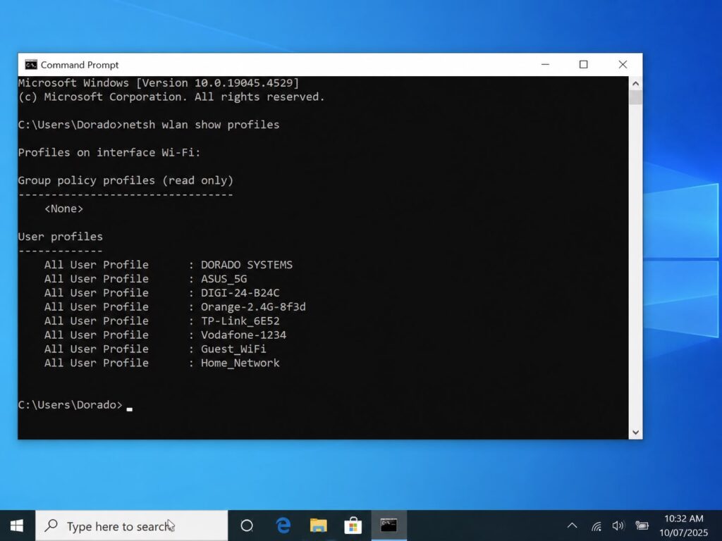 Cum Vezi Parola Wifi In Windows Folosind Comenzi Cmd