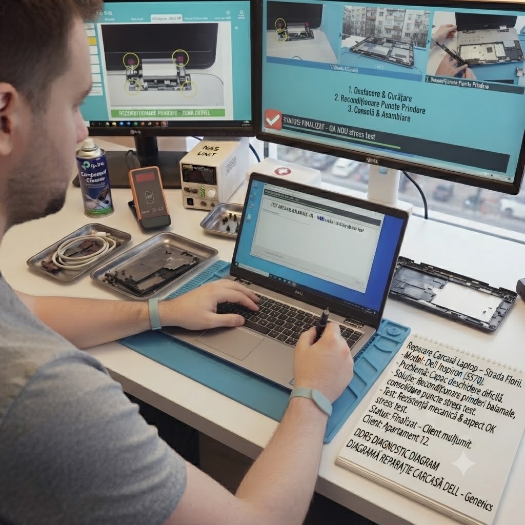 Jurnal De Service Sector 6 Reparare Carcasă Laptop Reconditionare Prinderi Balamale Strada Florii Zona Ciurel