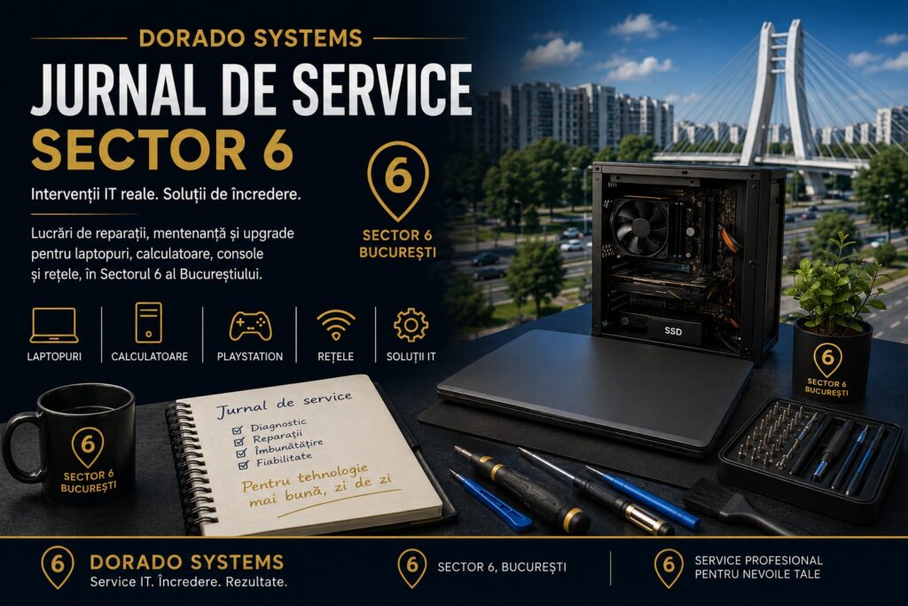 Jurnal De Service Sector 6 Lucrari De Reparatii Pc Laptop Retea Console Ps4 Ps5 La Dorado Systems
