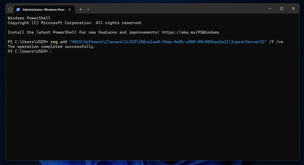 Cum Activezi Meniul Clic Dreapta Clasic Windows 11 Prin Comenzi In Windows Terminal